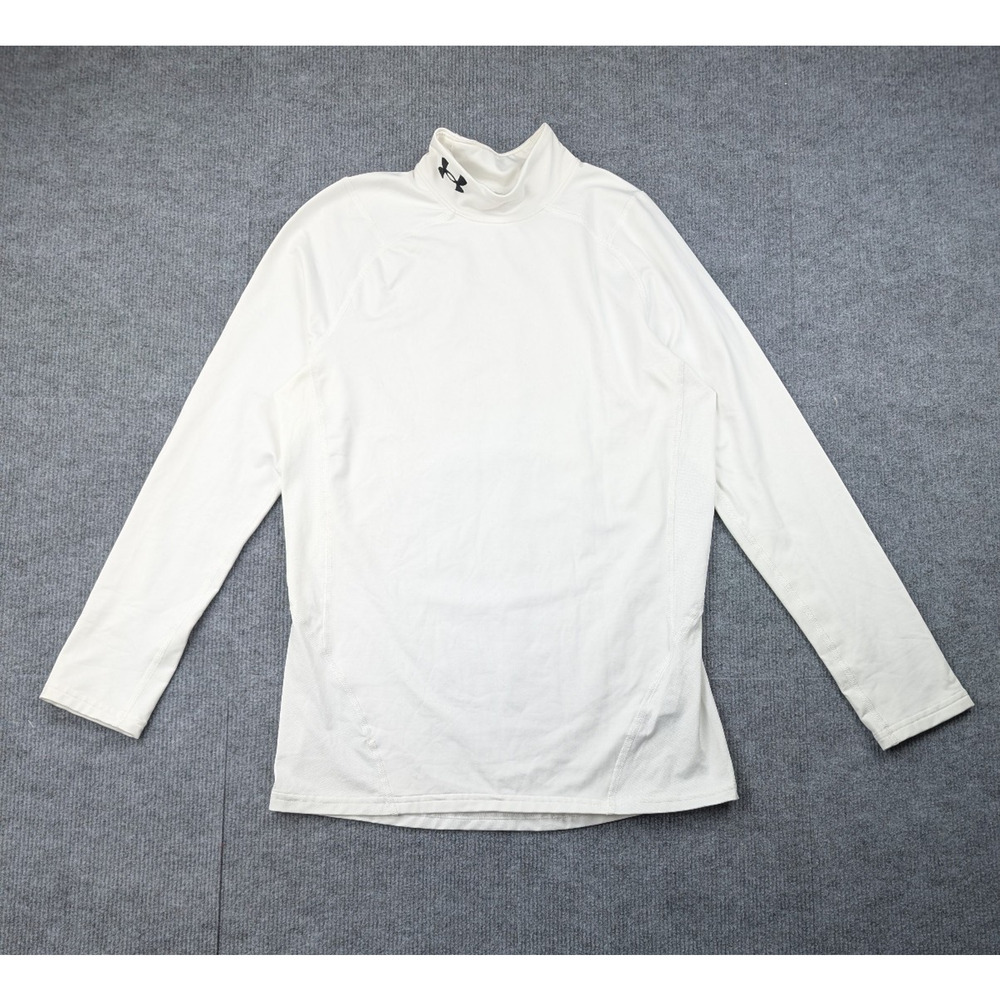 Under Armour Cold Gear Fitted Shirt Mens Medium Base Layer Athletic Outdoors Gym
